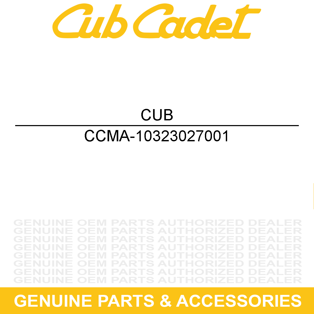 CUB CADET MA-10323027001 TURN BUCKLE
