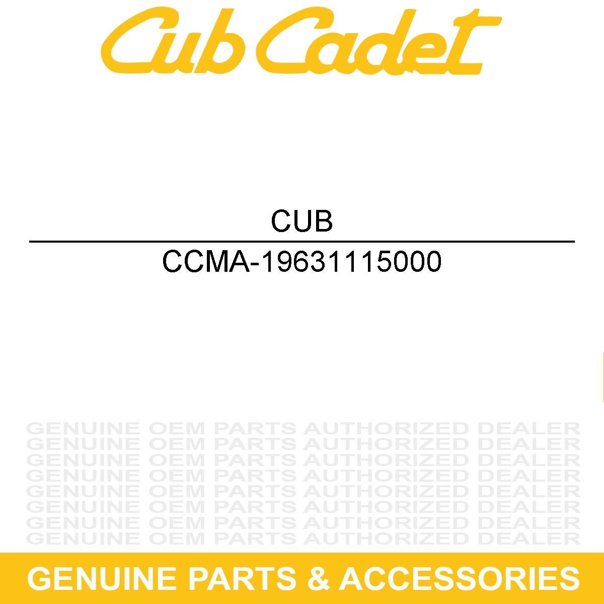 CUB CADET MA-19631115000 CLUTCH DISK ASM
