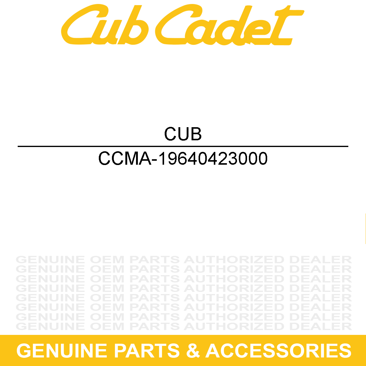 CUB CADET MA-19640423000 Lower Hose