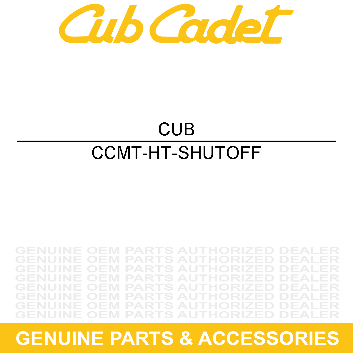 CUB CADET MT-HT-SHUTOFF Plastic Shutoff Valve
