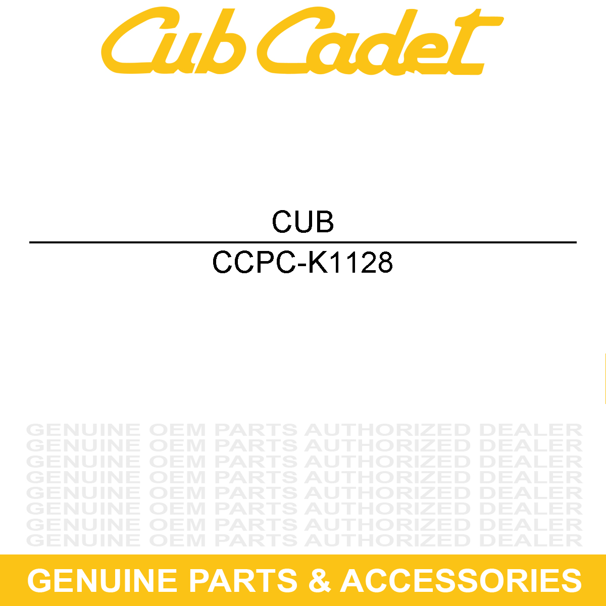 CUB CADET PC-K1128 NUT-NYLOCK 1/4-20