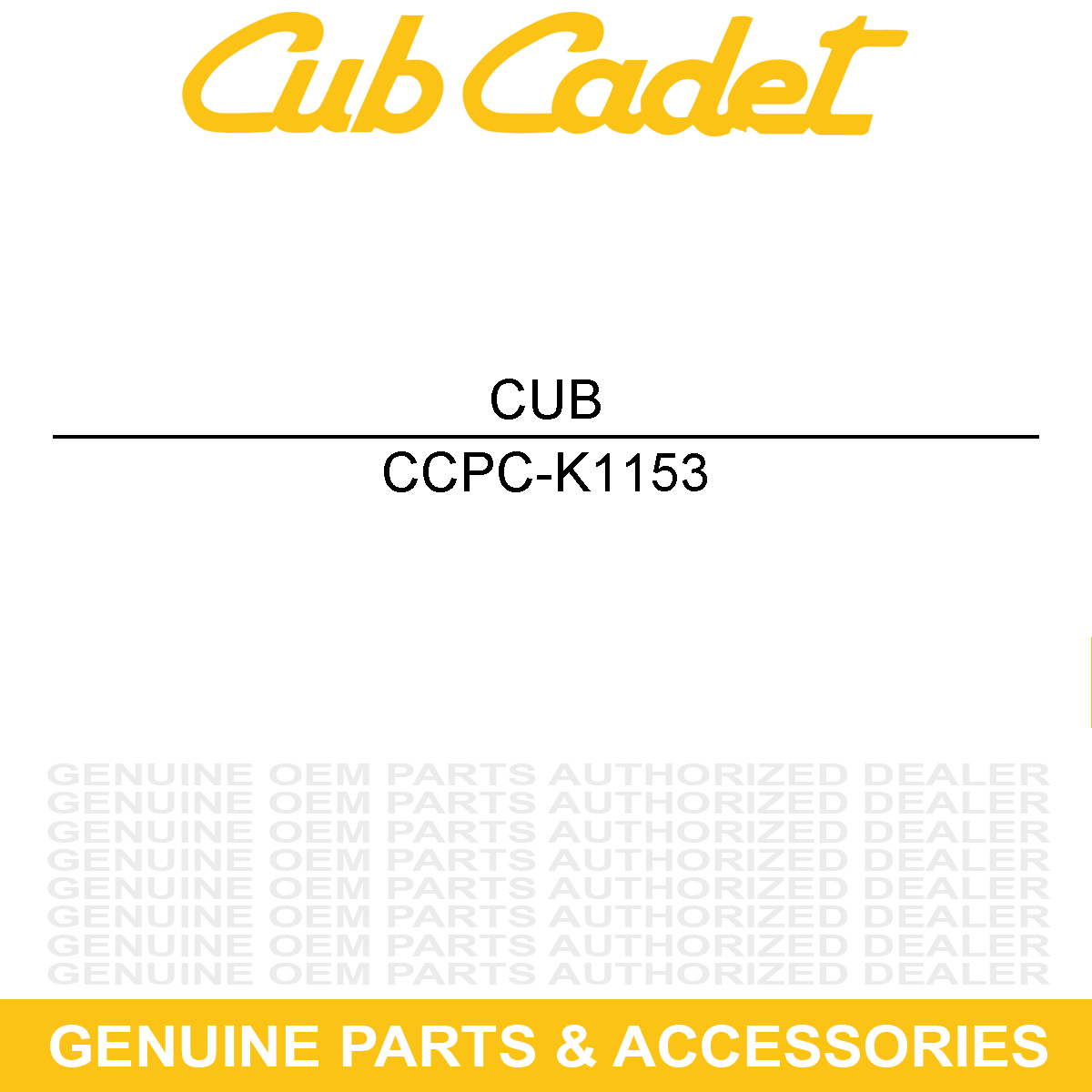 CUB CADET PC-K1153 SCREW-HEX HEAD 5/1