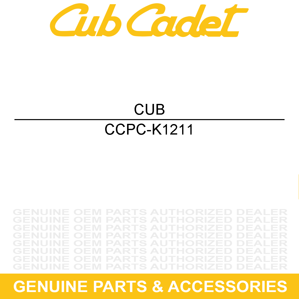 CUB CADET PC-K1211 Hex Head Screw