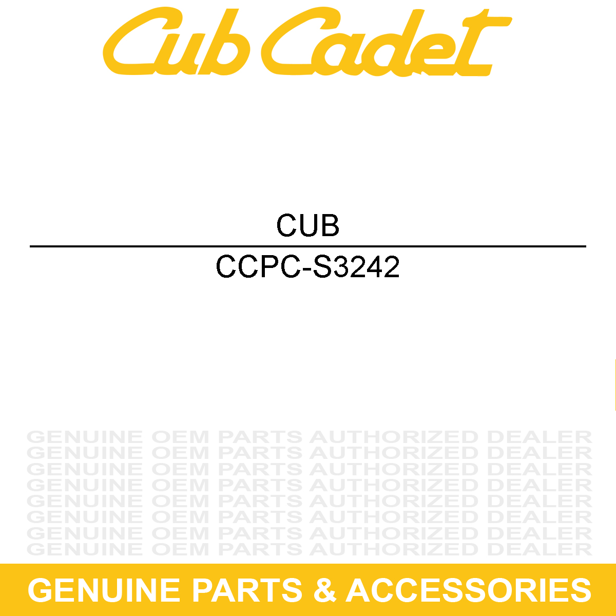 CUB CADET PC-S3242 Bushing Spacer