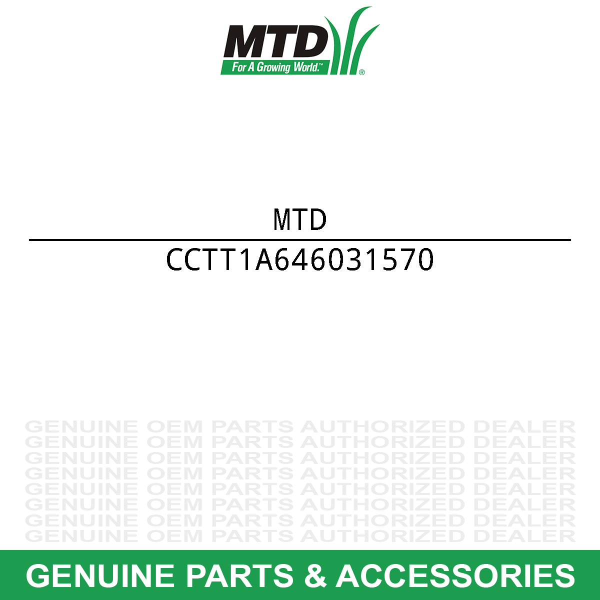 MTD TT-1A646031570 Differential Gear