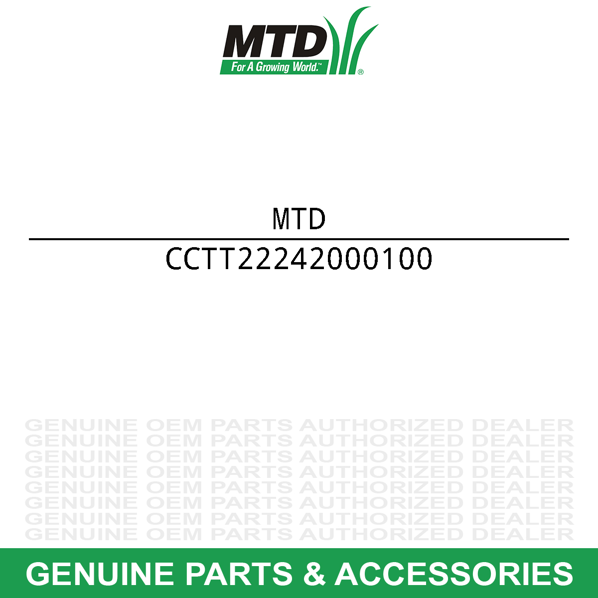 MTD TT-22242000100 Snap Ring 10