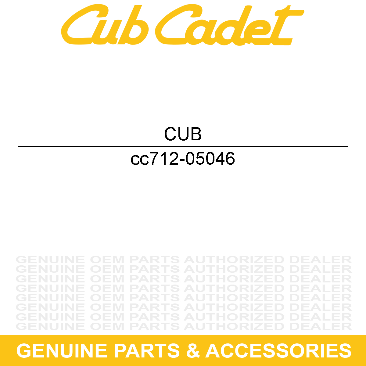 CUB CADET 712-05046 Hex Nylock Nut