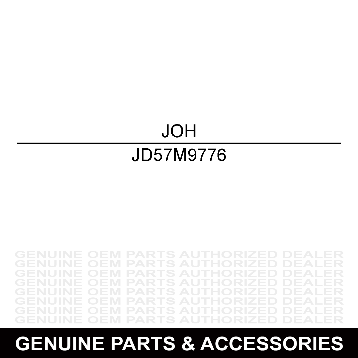 John Deere 57M9776 Elec. Connector Housing