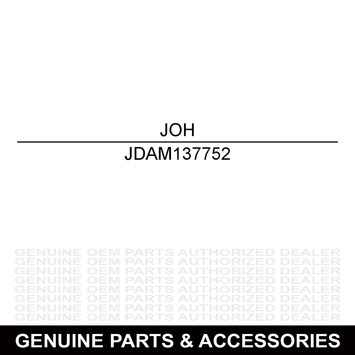 John Deere AM137752 Panel