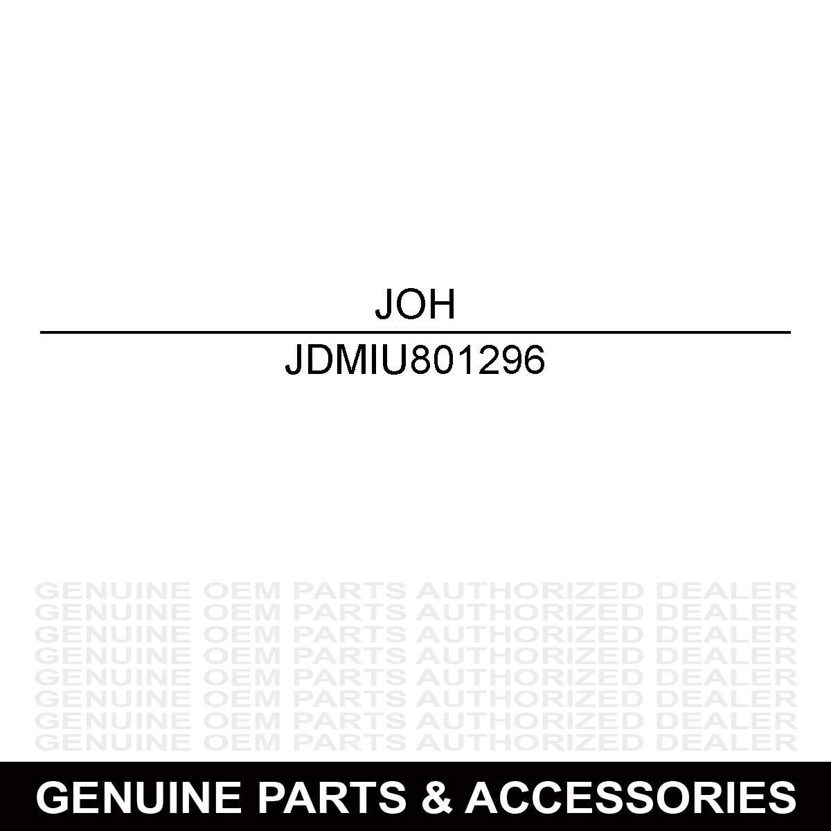 John Deere MIU801296 Packing