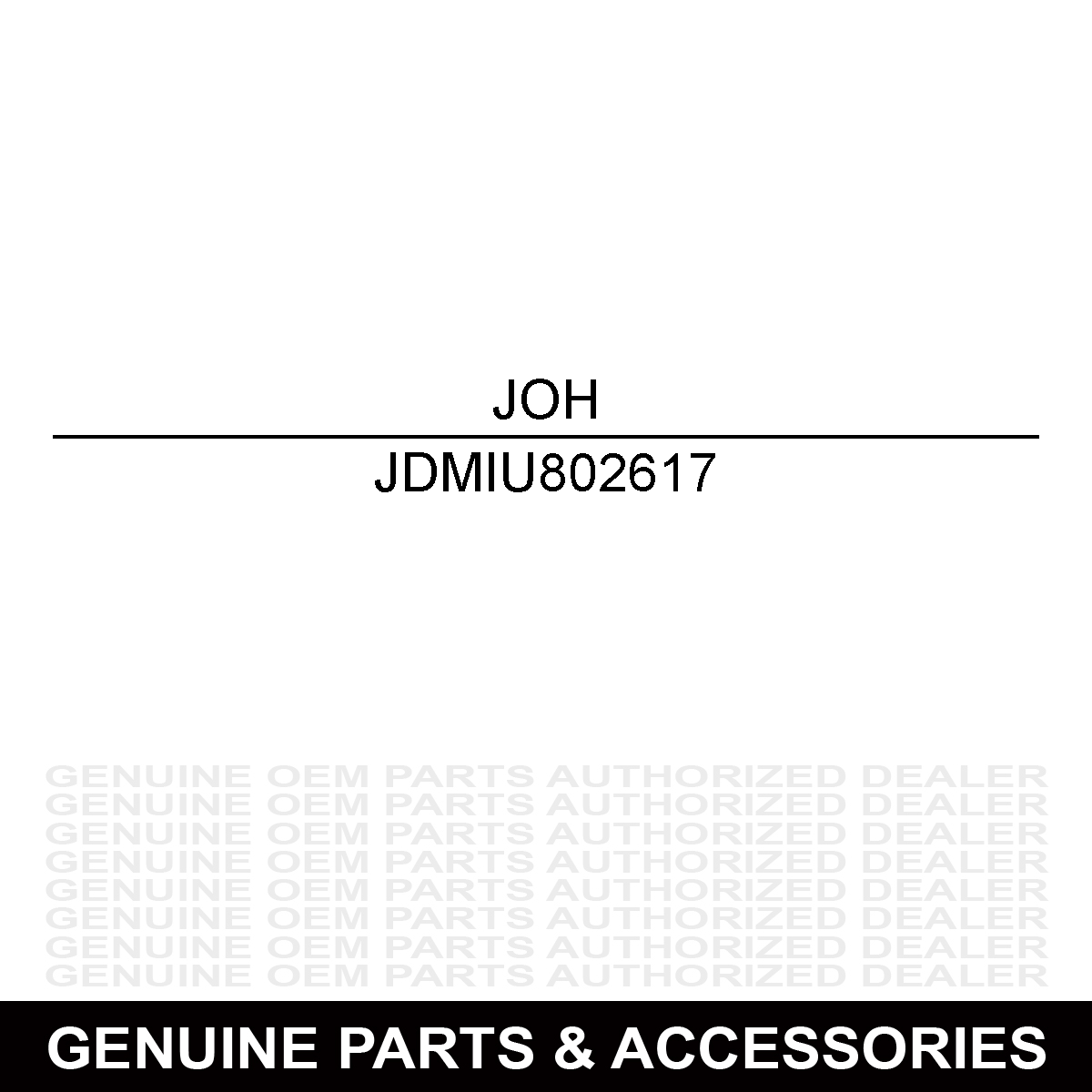 John Deere MIU802617 Piston Pin