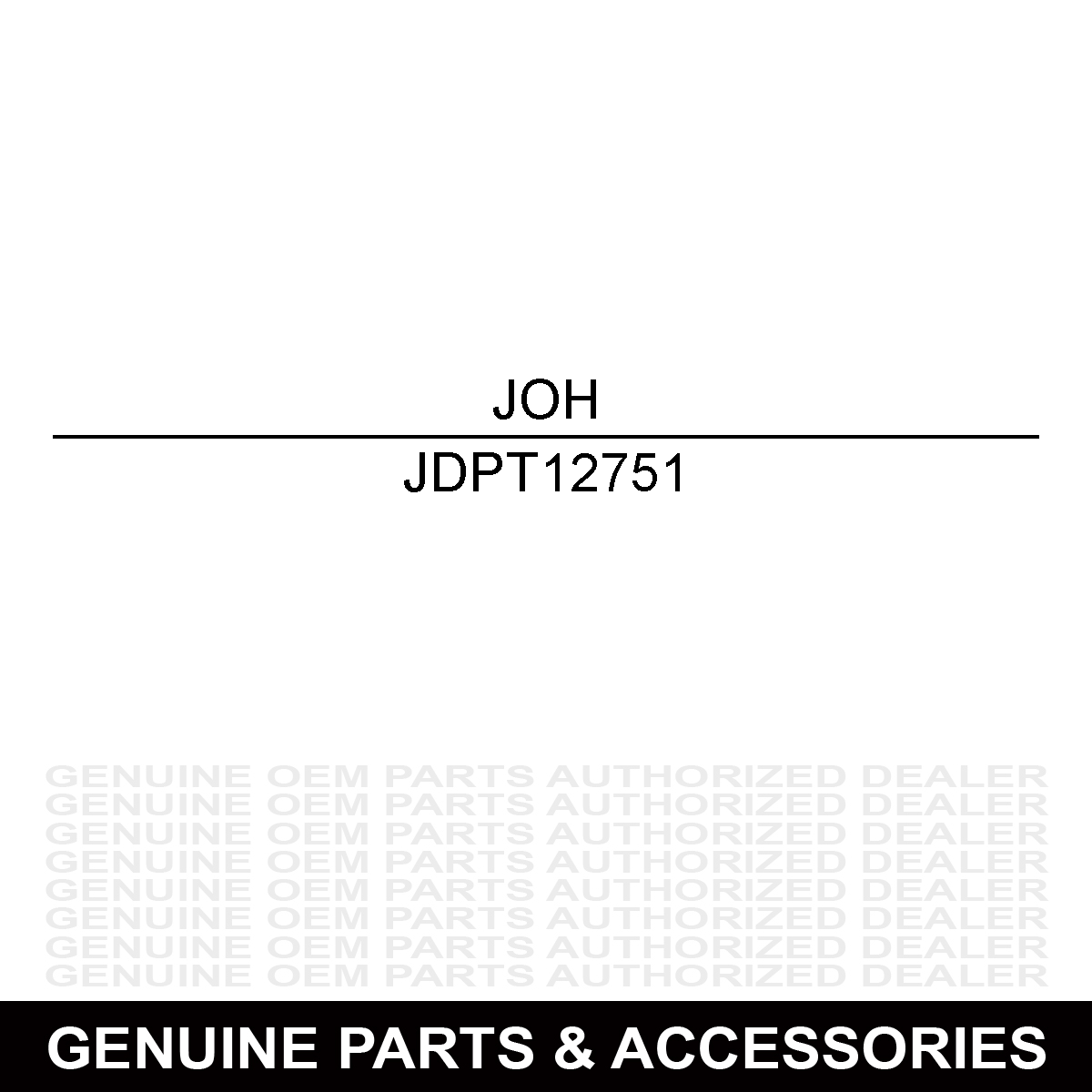 John Deere PT12751 Cylinder Fitting