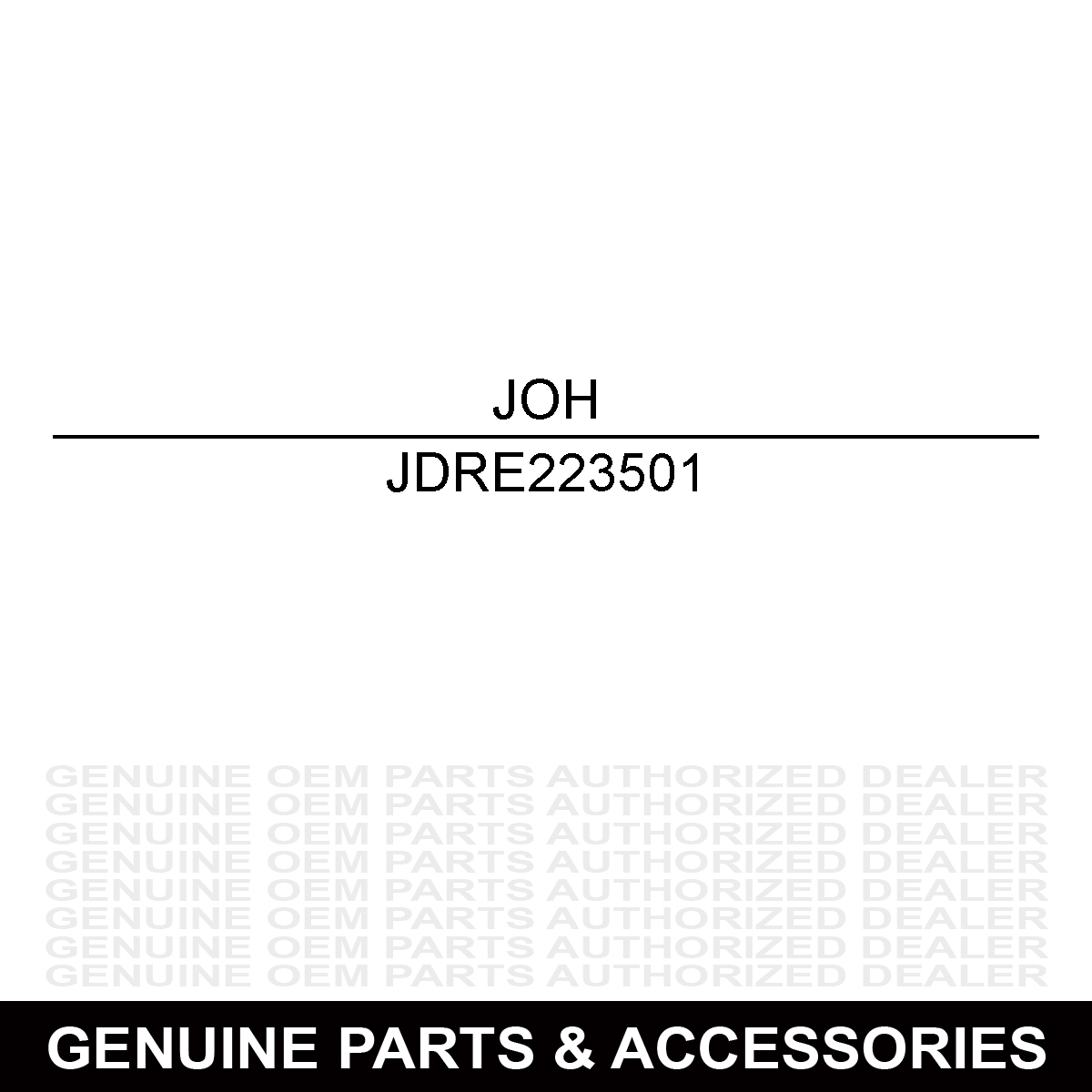 John Deere RE223501 Fitting Kit