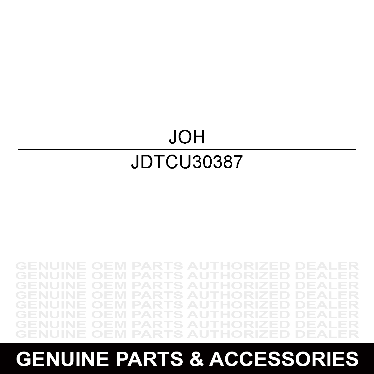 John Deere TCU30387 Camshaft