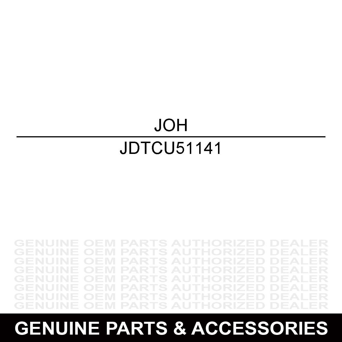 John Deere TCU51141 Label