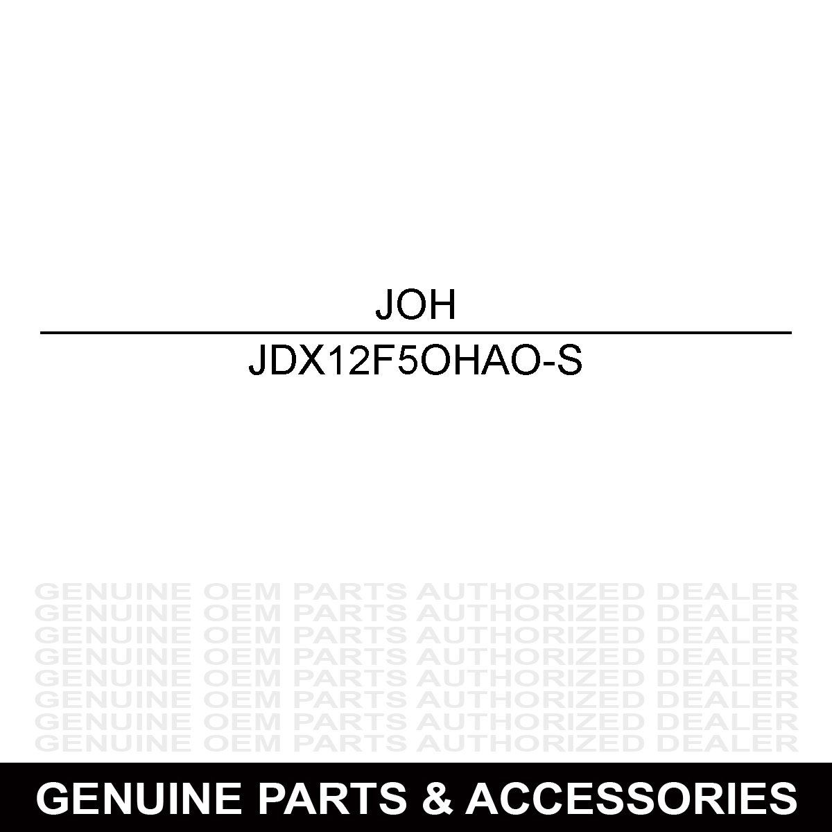 John Deere X12F5OHAO-S Union Fitting