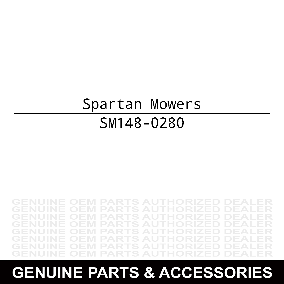 Spartan Mowers 148-0280 Right Hand Upper Pod W/ Decal Assembly