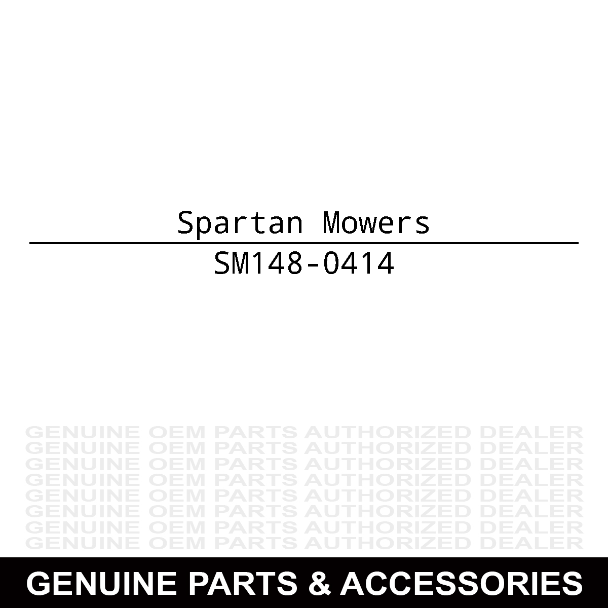 Spartan Mowers 148-0414 Console Decal