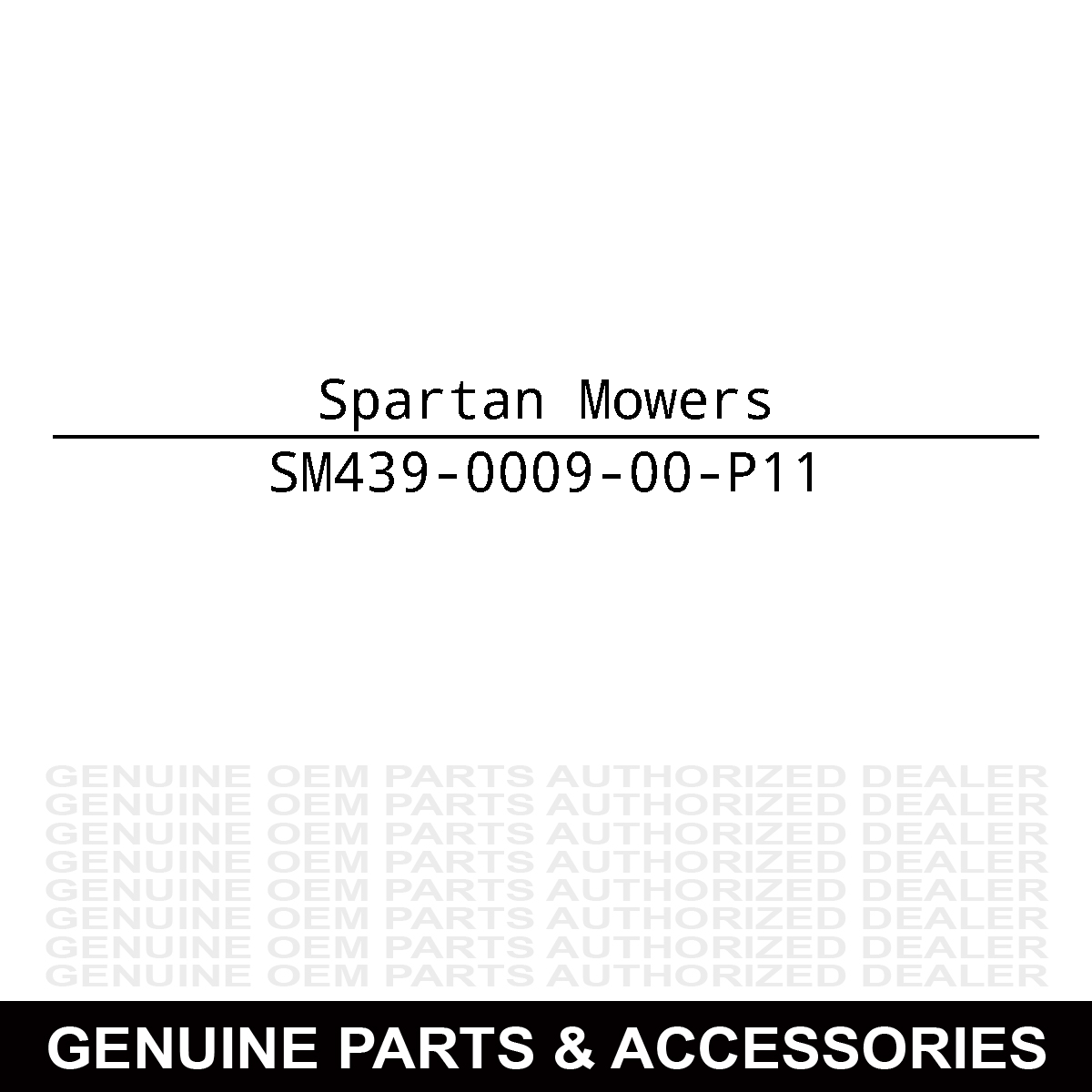 Spartan Mowers 439-0009-00-P11 Frame Brake Mounting Bracket