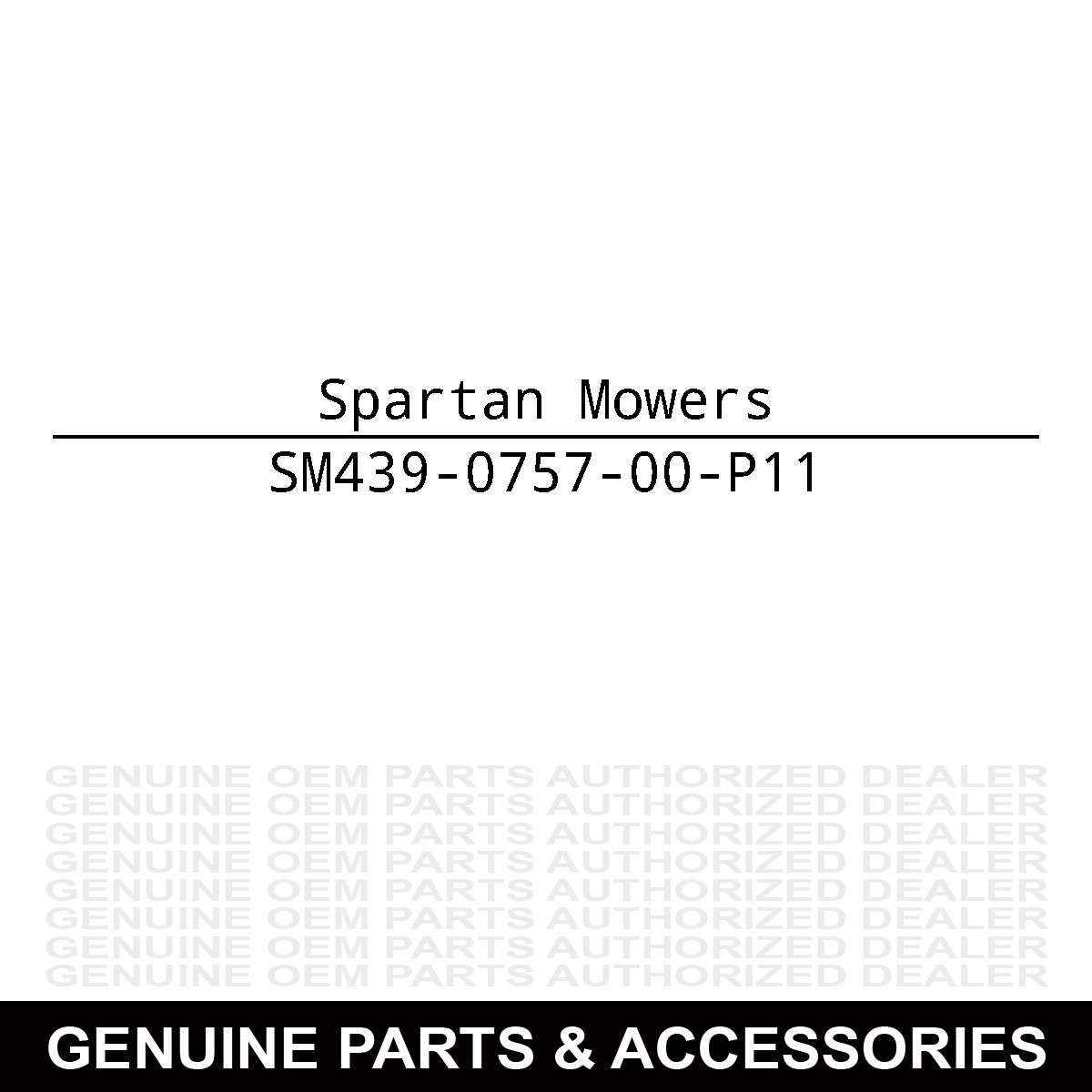 Spartan Mowers 439-0757-00-P11 Grey Park brake Bracket