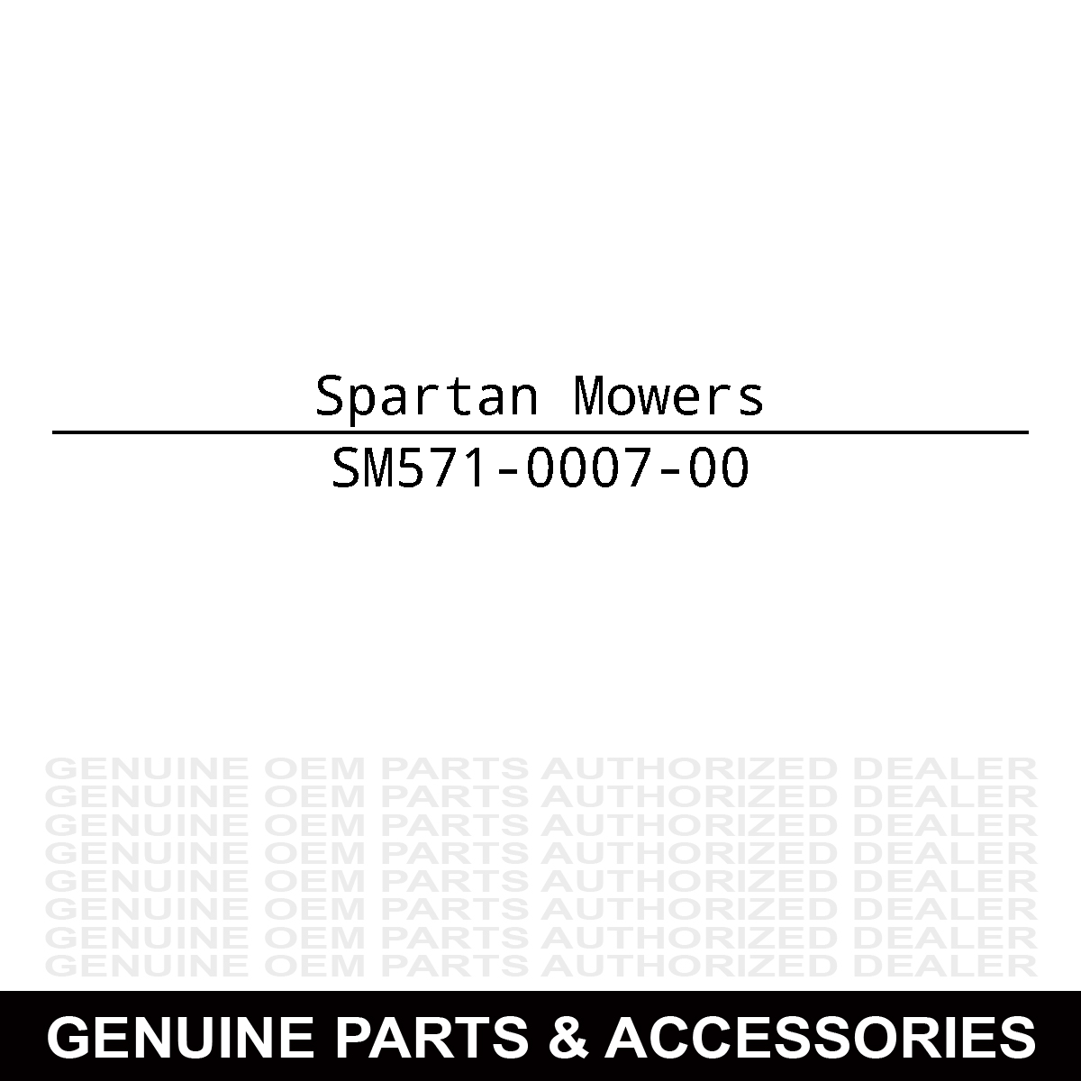 Spartan Mowers 571-0007-00 Neutral Rear Seat Back