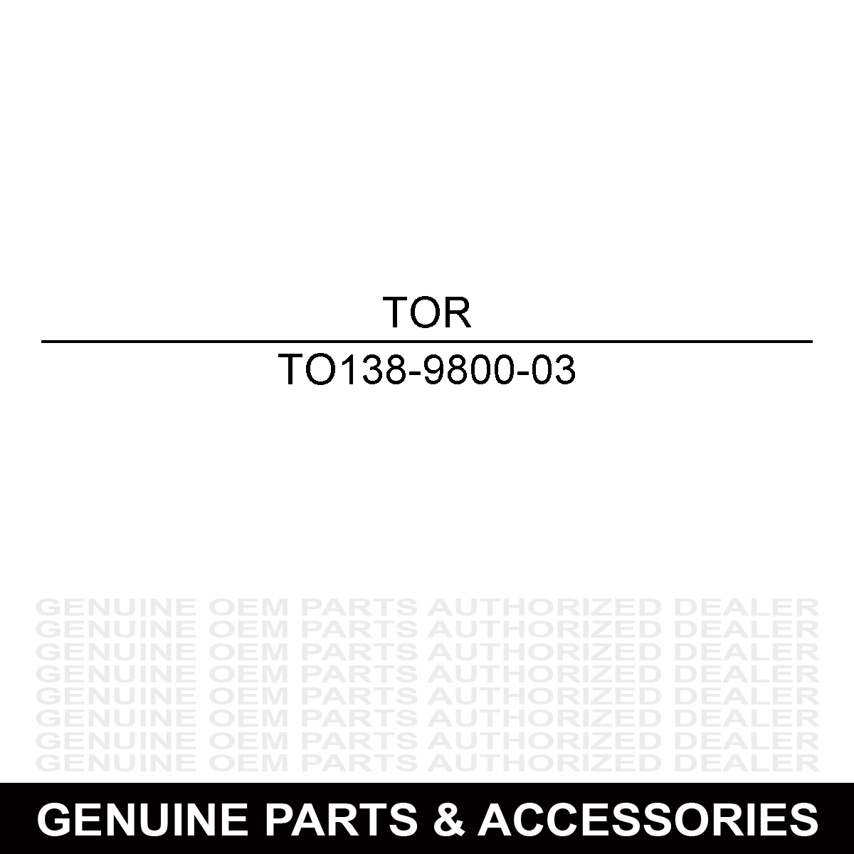 Toro 138-9800-03 Cutoff Baffle