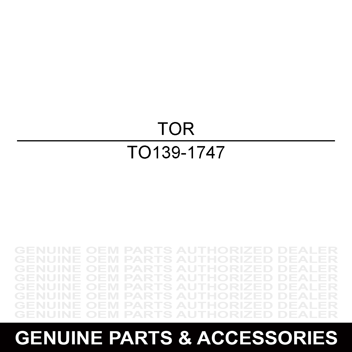 Toro 139-1747 Rear Axle Assembly
