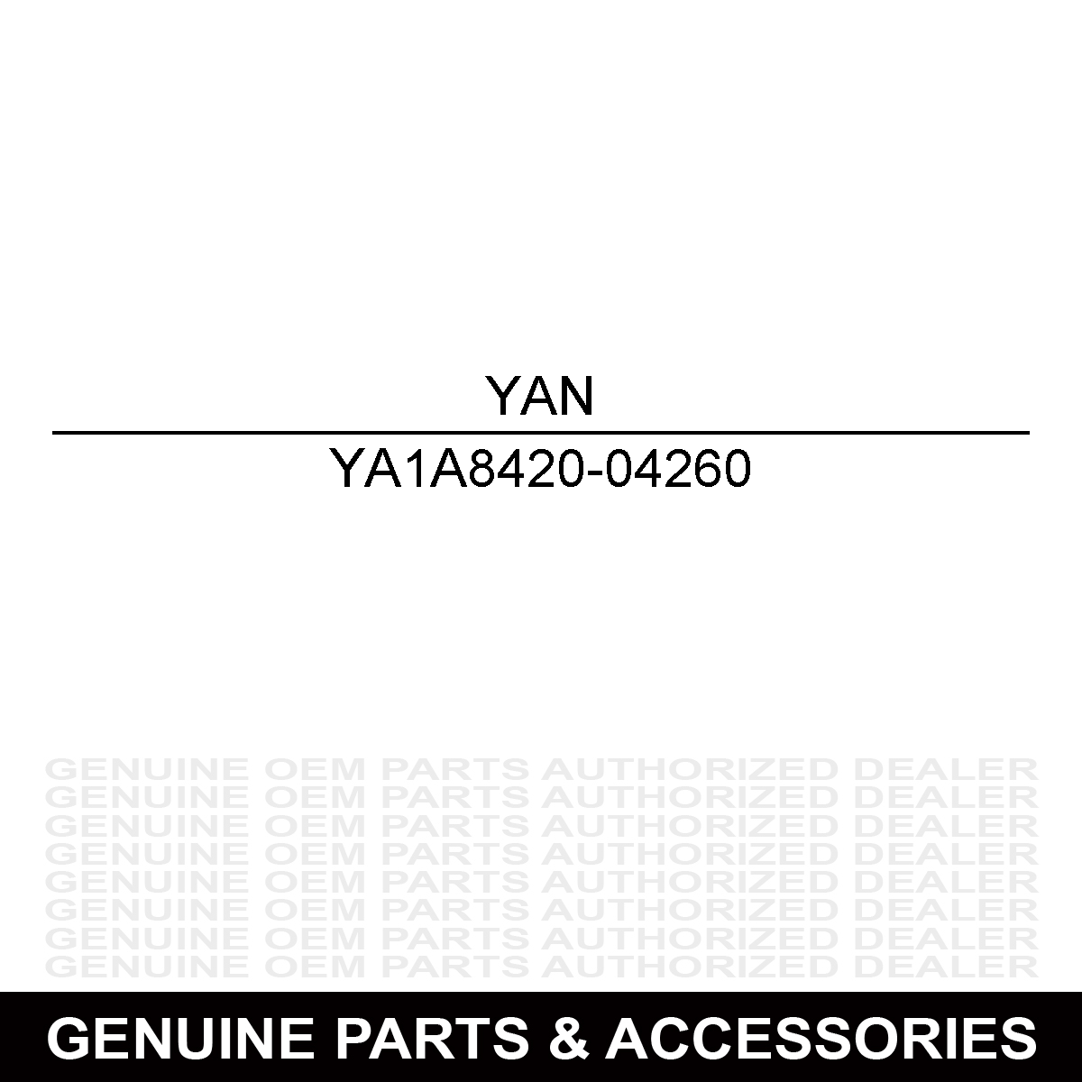 Yanmar 1A8420-04260 Drip Pan Gasket
