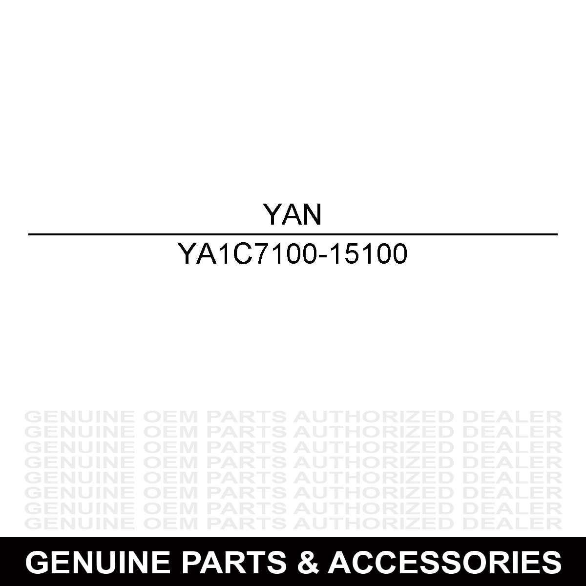Yanmar 1C7100-15100 PLUG, BORE 90