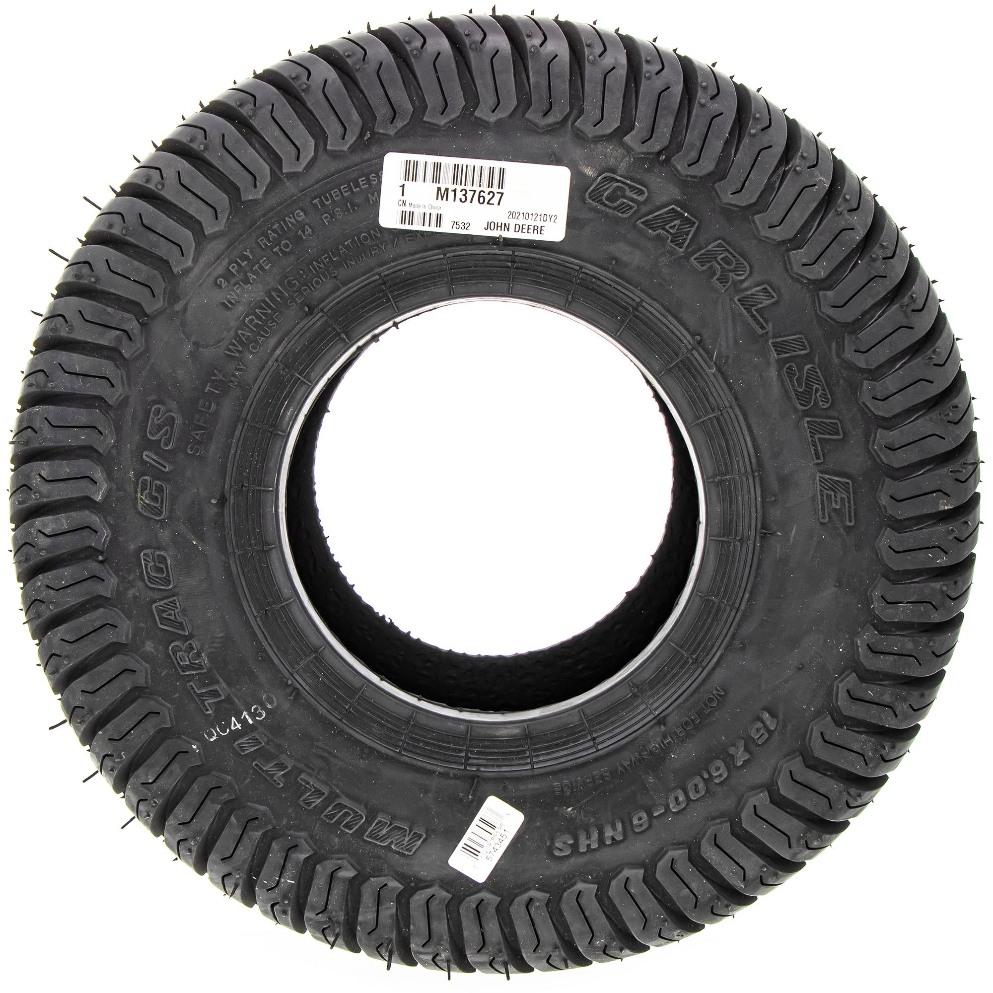 John Deere M137627 Tire 15x6-6
