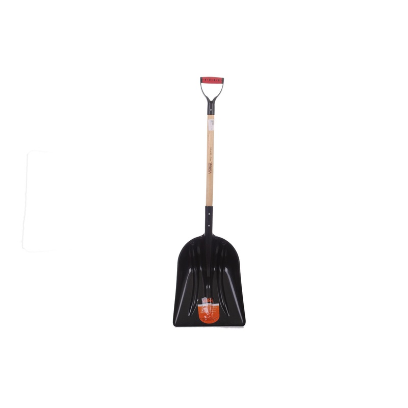 #12 POLY SCOOP SHOVEL D HANDLE WOOD