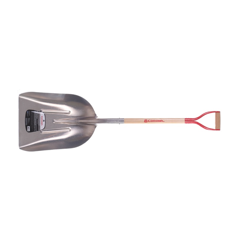 #14 Aluminum Western Scoop Shovel - D-Grip, 31 Inch - Extra-large capacity reinf
