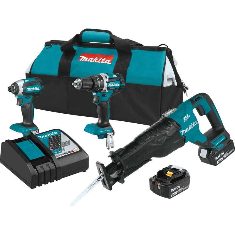 18V LXT LithiumIon Brushless Cordless 3Pc. Combo Kit (4.0Ah)