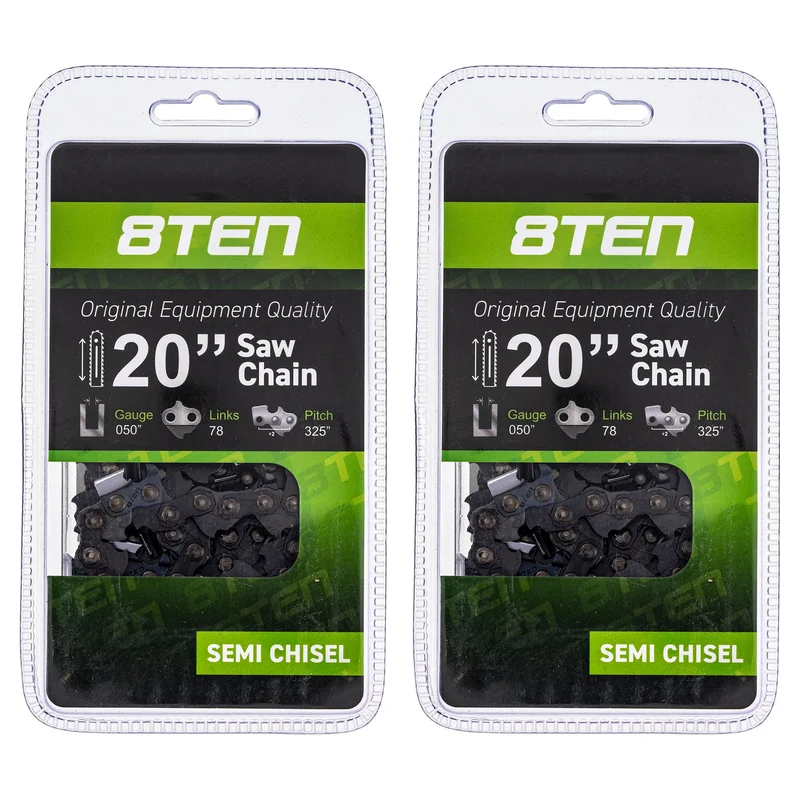 20 Inch Chainsaw Chain for .050 .325 78DL Husqvarna 50 Jonsered CS2250 2 Pack