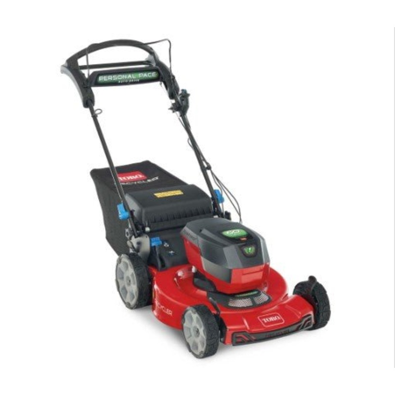 22" 60V MAX* Electric Battery SMARTSTOW Personal Pace Auto-Drive High Wheel Lawn Mower (21466)
