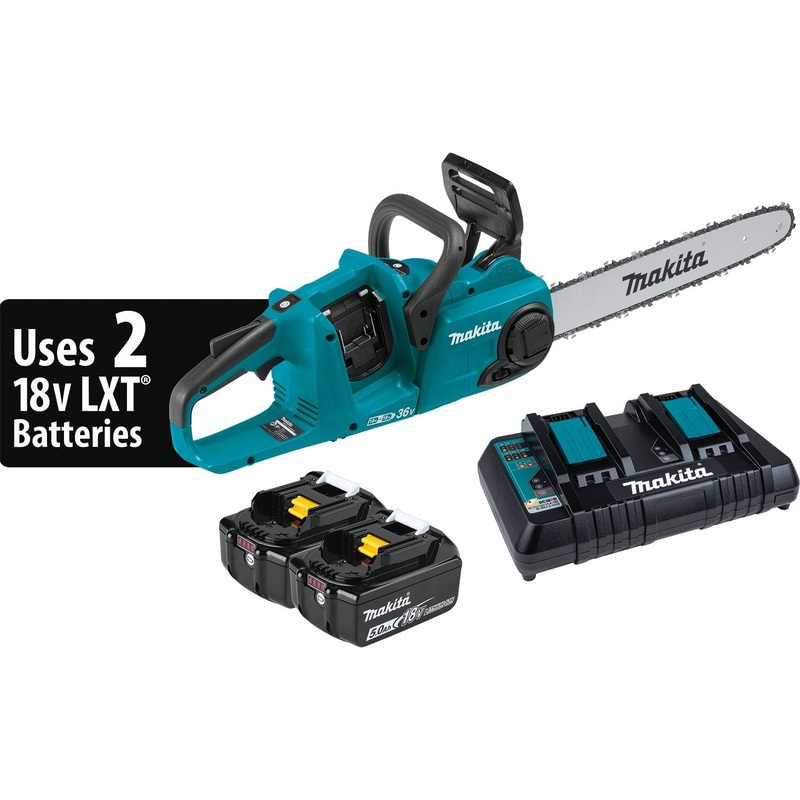 36V (18V X2) LXT Brushless 16" Chain Saw Kit (5.0Ah)