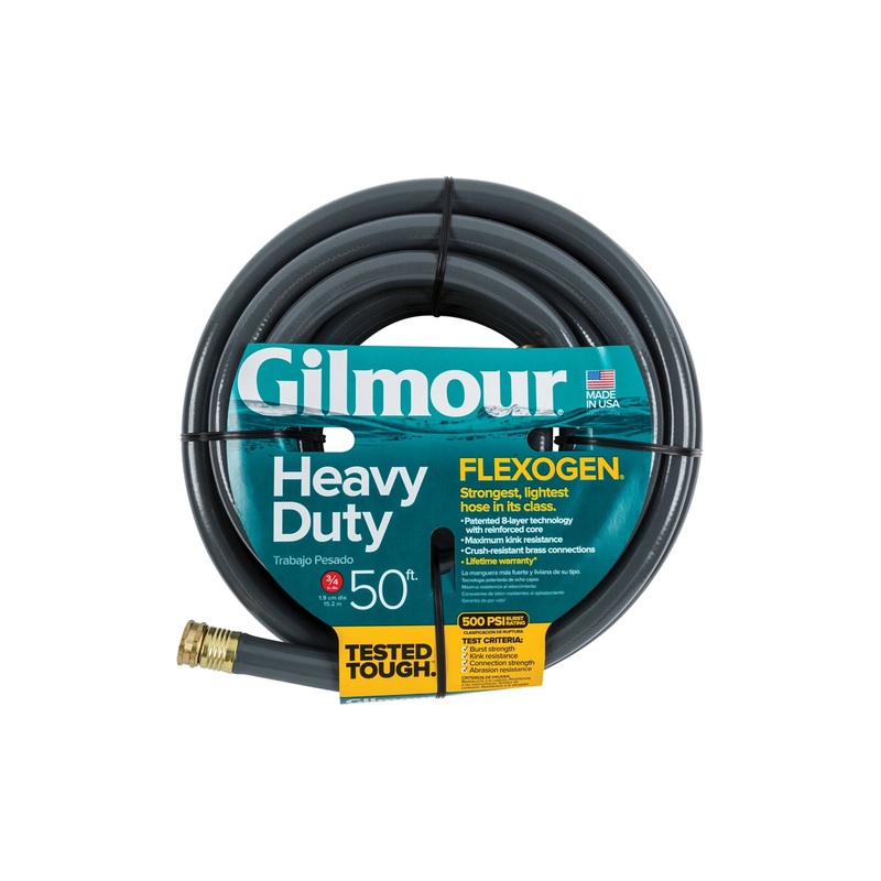 50' GILMOUR FLEXOGEN 8 PLY HOSE 3/4"X50'
