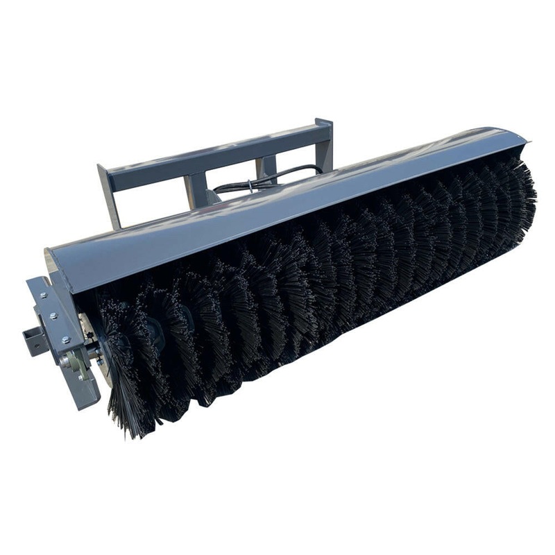 72" Skid Steer Broom Sweeper attachment, 16-21 gpm | AGT-SSAB72