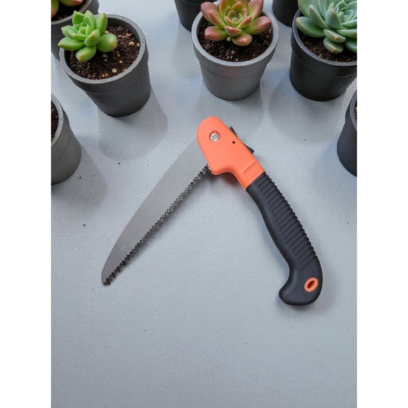 AGT Folding Hand Saw Pruner Cutter Tree Branch Wood Cutting Tools Carbon Steel Garden Tool (1 Tools)