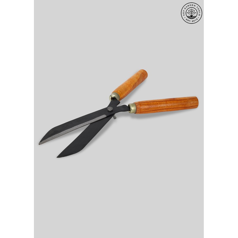 AGT Hedge Shear With Wooden Handle 10 Inch Garden Tool Kit Durable, Rust-Resistant Tools for Home Gardening in India