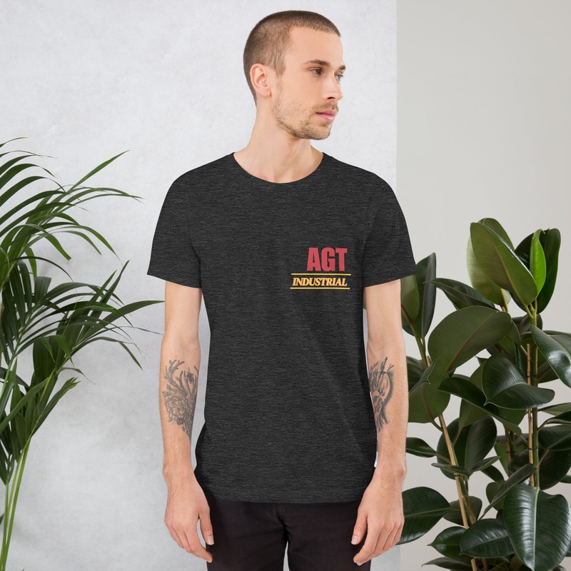 AGT Industrial T Shirt See You Later Excavator Dark Grey Heather