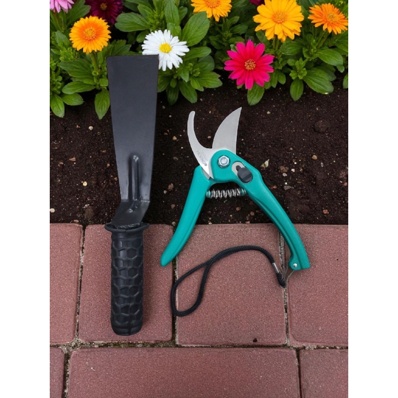 AGT Set include Khurpa & Pruner/Cutter Garden Tool Kit Durable, Rust-Resistant Tools for Home Gardening in India