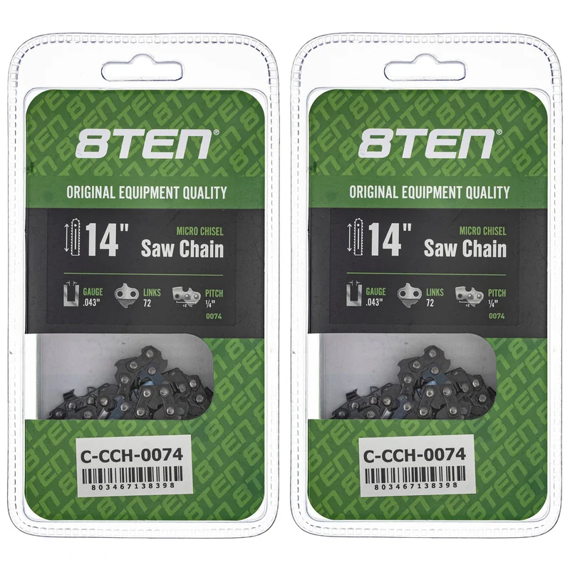 Chainsaw Chain 14 Inch .043 1/4 72DL For Stihl Oregon 36700050072 71PM372 | 2-PACK