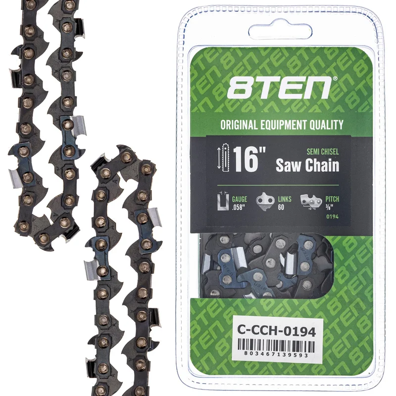 Chainsaw Chain 16 Inch .058 3/8 60DL For Husqvarna Poulan Jonsered Solo Partner Oregon Efco Dolmar