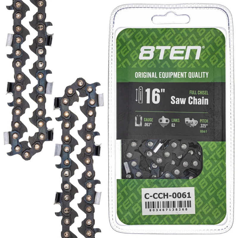Chainsaw Chain 16 Inch .063 .325 62DL For Stihl Oregon 26RM362 22LPX062G 22LGX062G 591104262
