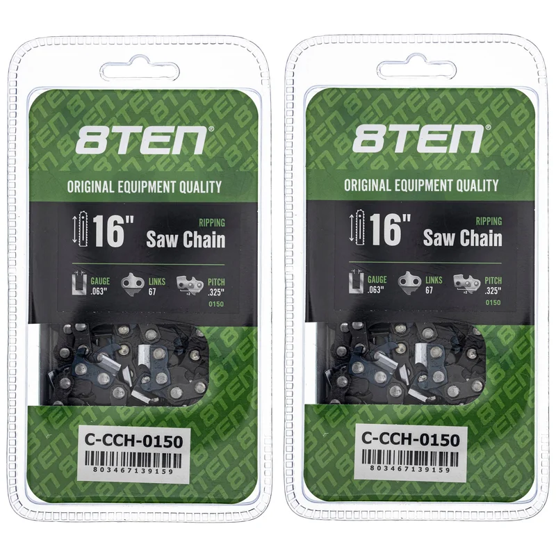 Chainsaw Chain 16 Inch .063 .325 67DL For Husqvarna Stihl 22LPX067G 22BPX067G 22LGX067G 36390050067 | 2-PACK
