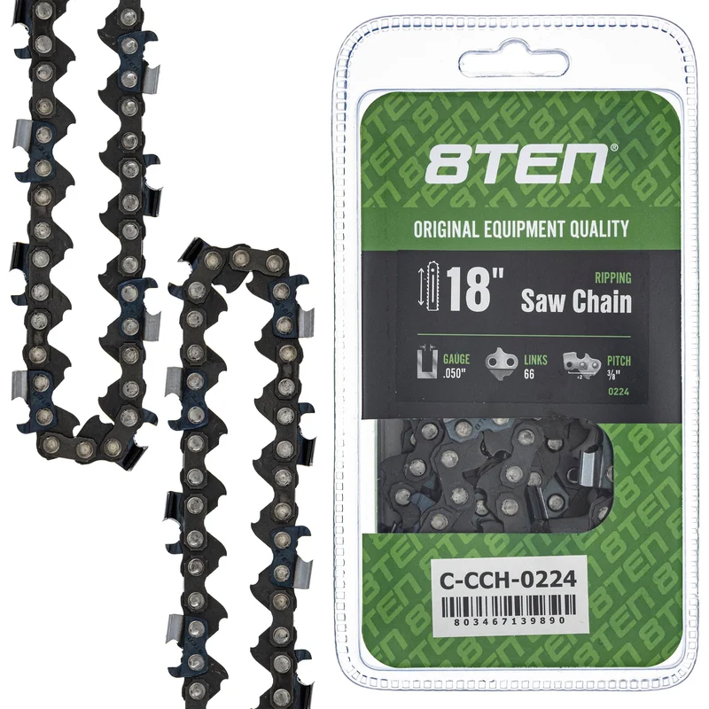 Chainsaw Chain 18 Inch .050 3/8 66DL For Echo Husqvarna 501846568 72EXL066G 72LPX066G 591132368