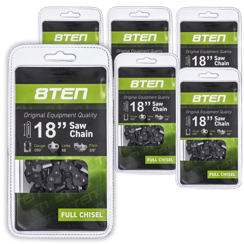 Chainsaw Chain 18 Inch .050 3/8 68DL For Husqvarna 501842668 591129968 608100031 531300554 | 6-PACK