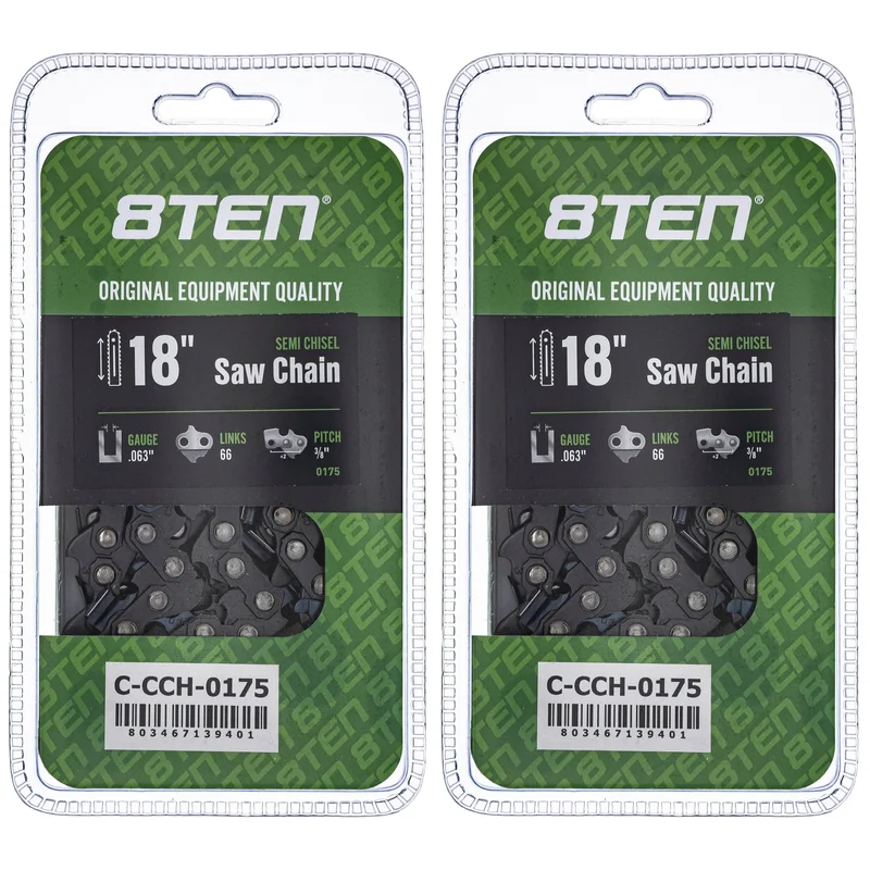 Chainsaw Chain 18 Inch .063 3/8 66DL For Stihl Oregon | 2-PACK