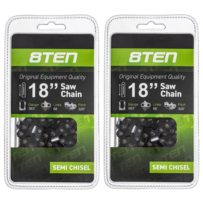 Chainsaw Chain 18 Inch .063 .325 68DL For Carlton 36390050068 26RS68 26RS68E 501841768 591104268 | 2-PACK
